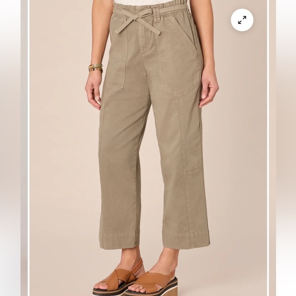 NWT Democracy Ab"solution Skyrise Paper Bag Waist Relaxed Straight Leg Pant - Picture 4 of 14